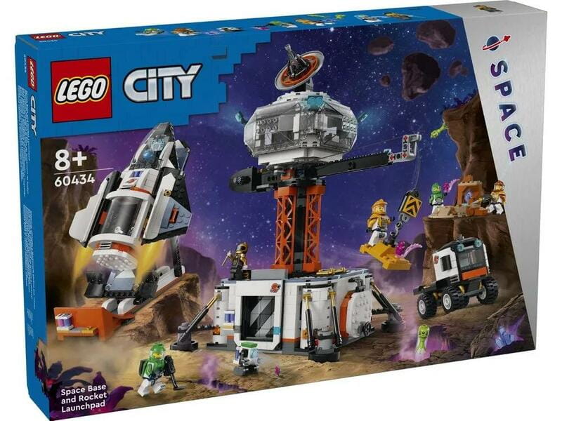 Конструктор LEGO City Космічна база та стартовий майданчик для ракети (60434)