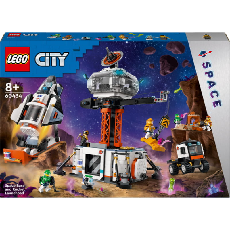 Конструктор LEGO City Космічна база та стартовий майданчик для ракети (60434)