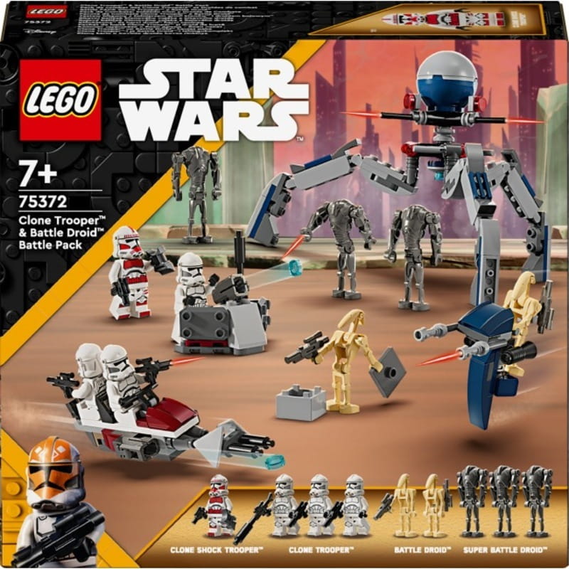 Конструктор LEGO Star Wars Клони-піхотинці та Бойовий дроїд. Бойовий набір (75372)