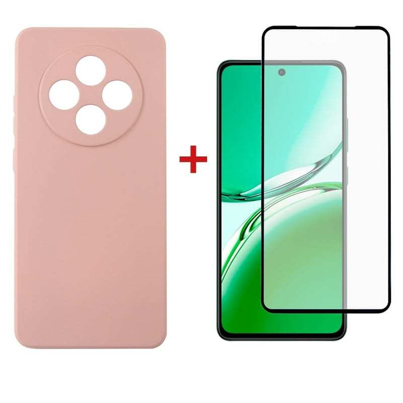 Чохол-накладка Dengos для Oppo Reno 12 F/FS Pink (DG-KM-116) + захисне скло