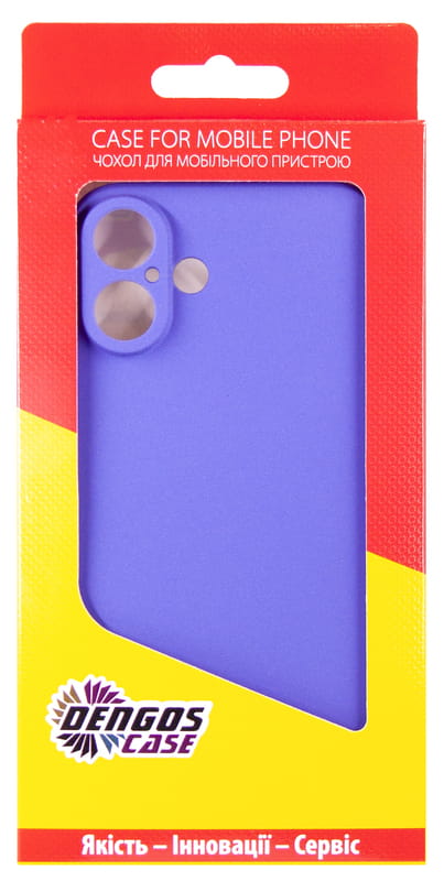 Чeхол-накладка Dengos Carbon для Apple iPhone 16 Plus Purple (DG-TPU-CRBN-211)