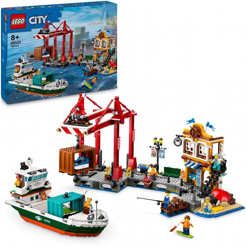 Конструктор LEGO City Морская гавань с грузовым судном (60422)