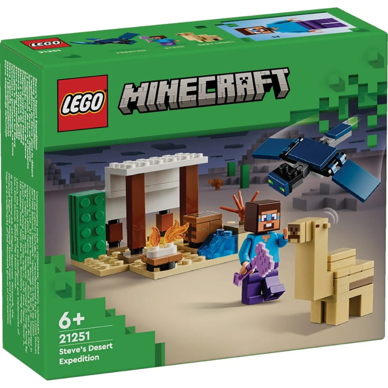 Конструктор LEGO Minecraft Експедиція Стіва в пустелю (21251)