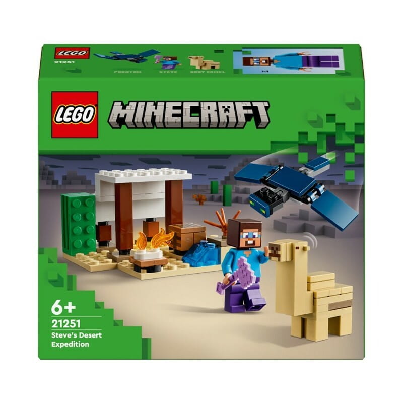 Конструктор LEGO Minecraft Експедиція Стіва в пустелю (21251)