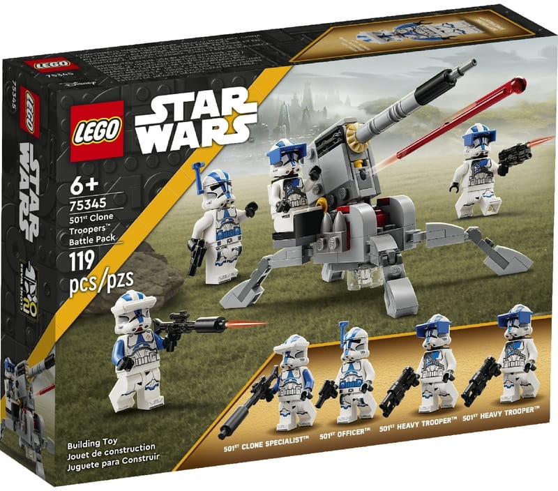 Конструктор LEGO Star Wars Боевой отряд бойцов-клонов 501-го легиона (75345)