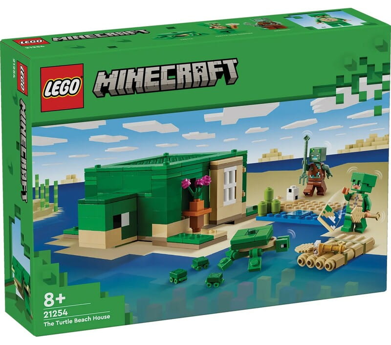 Конструктор LEGO Minecraft Пляжный дом в форме черепахи (21254)