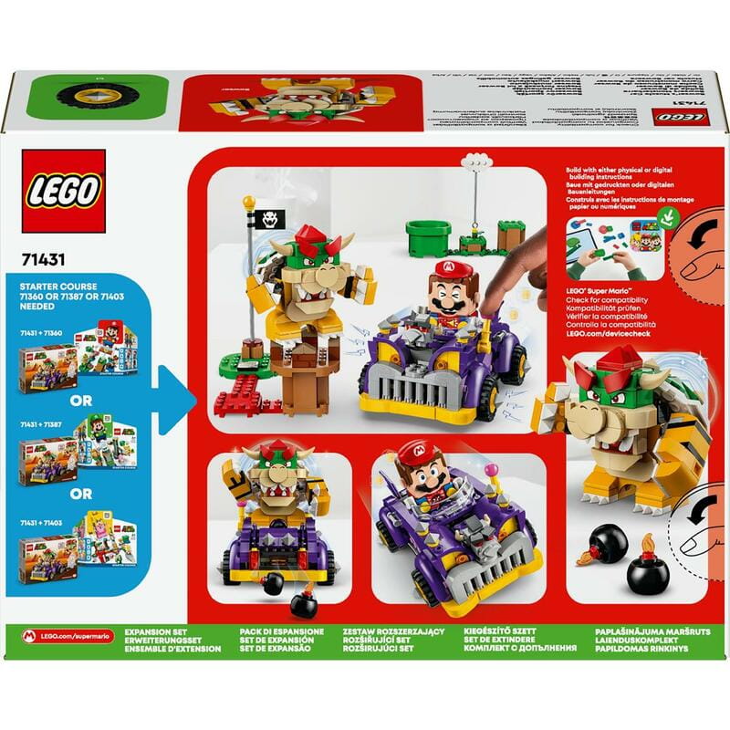 Конструктор LEGO Super Mario Маслкар Bowser. Додатковий набір (71431)