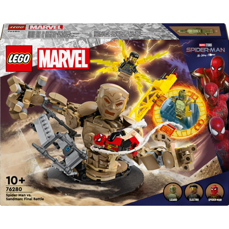 Конструктор LEGO Marvel Человек-Паук vs. Песчаный человек: Решающая битва (76280)