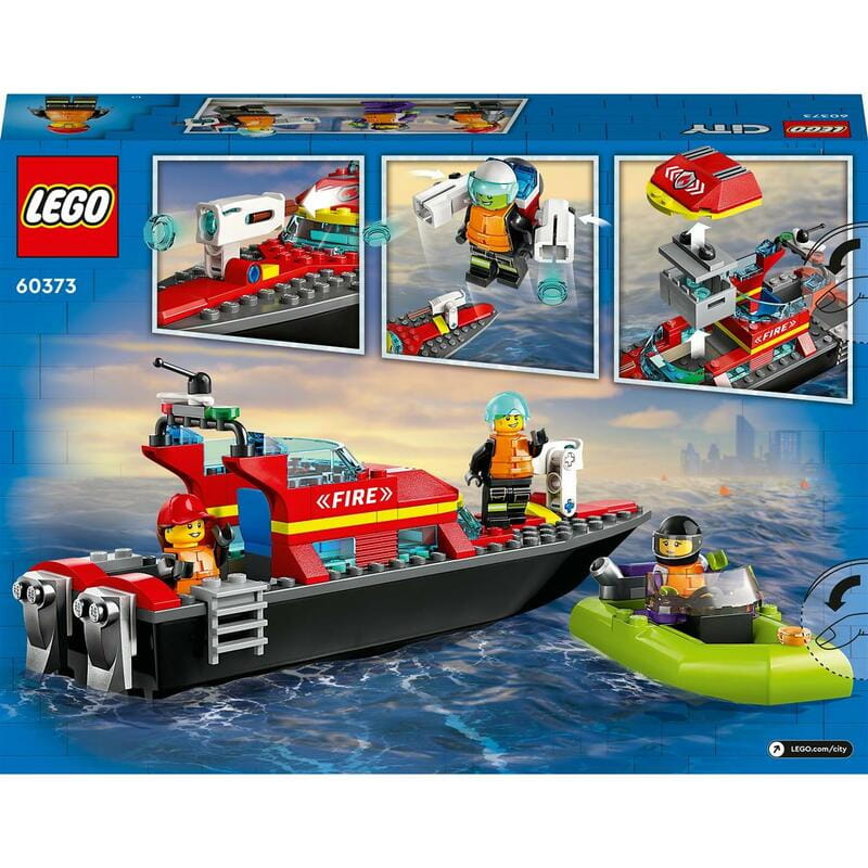 Конструктор LEGO City Лодка пожарной бригады (60373)