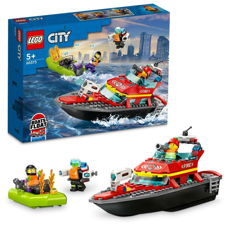 Конструктор LEGO City Лодка пожарной бригады (60373)