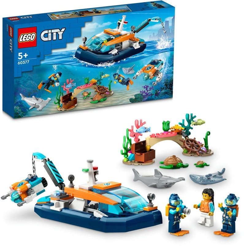 Конструктор LEGO City Дослідницький підводний човен (60377)