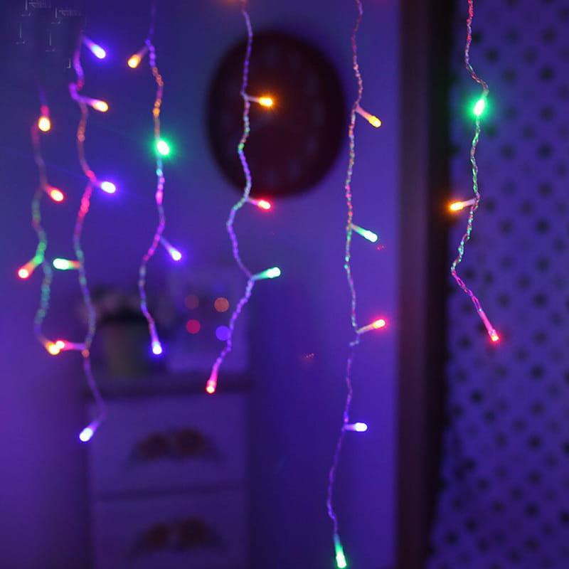 Светодиодная гирлянда ColorWay (CW-GF-100L36UWW) бахрома 100LED, 3мx0.6м, теплый цвет USB