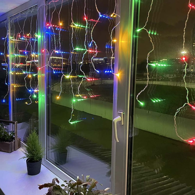 Светодиодная гирлянда ColorWay (CW-GF-100L36UWW) бахрома 100LED, 3мx0.6м, теплый цвет USB