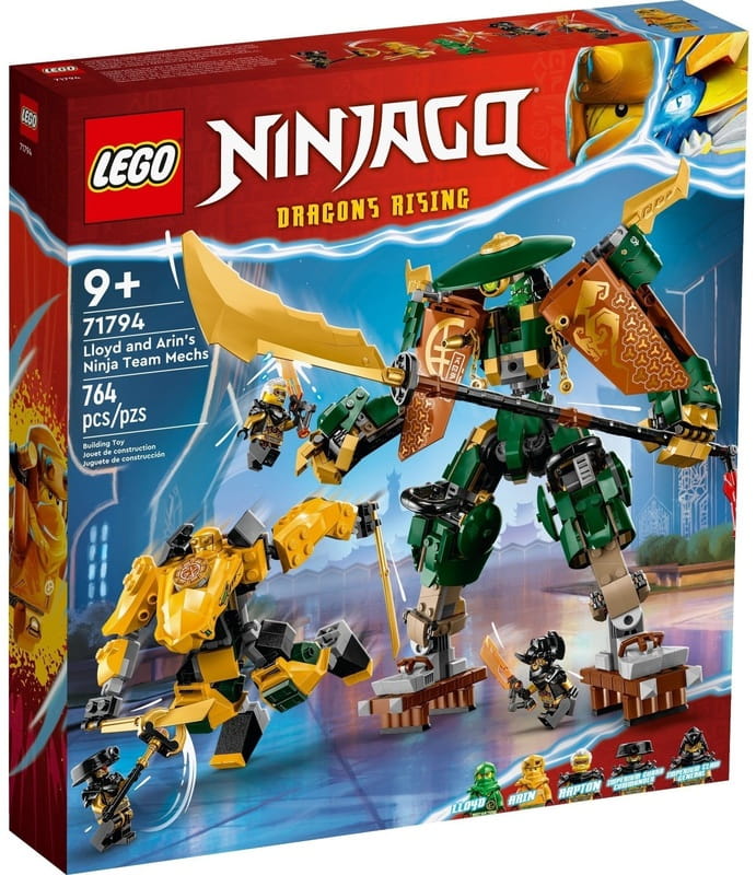 Конструктор LEGO Ninjago Командные роботы ниндзя Ллойда и Арин (71794)