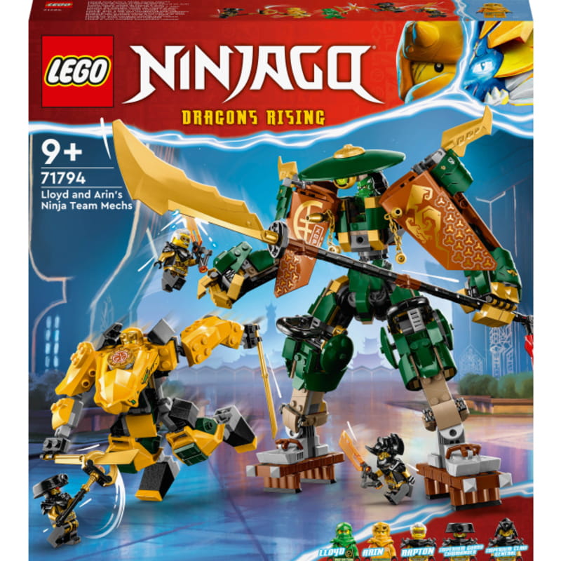 Конструктор LEGO Ninjago Командные роботы ниндзя Ллойда и Арин (71794)