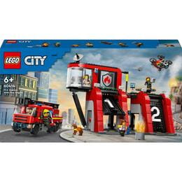 Купити Конструктор LEGO City Пожежне депо з пожежною машиною (60414) Конструктор LEGO City Пожежне депо з пожежною машиною (60414)
