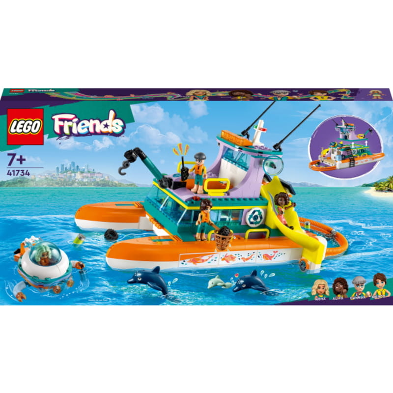 Конструктор LEGO Friends Лодка морской спасательной бригады (41734)