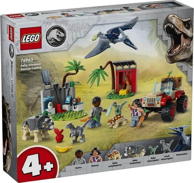 Конструктор LEGO Jurassic World Центр спасения малышей динозавров (76963)