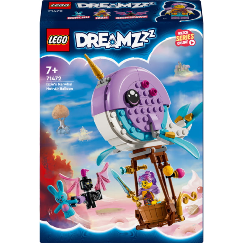 Конструктор LEGO DREAMZzz Повітряна куля Ізі «Нарвал» (71472)