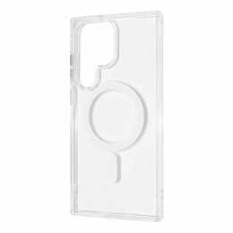 Чeхол-накладка Wave Clear Case (PC+TPU) with Magnetic Ring для Samsung Galaxy S24 Ultra SM-S928 Transparent