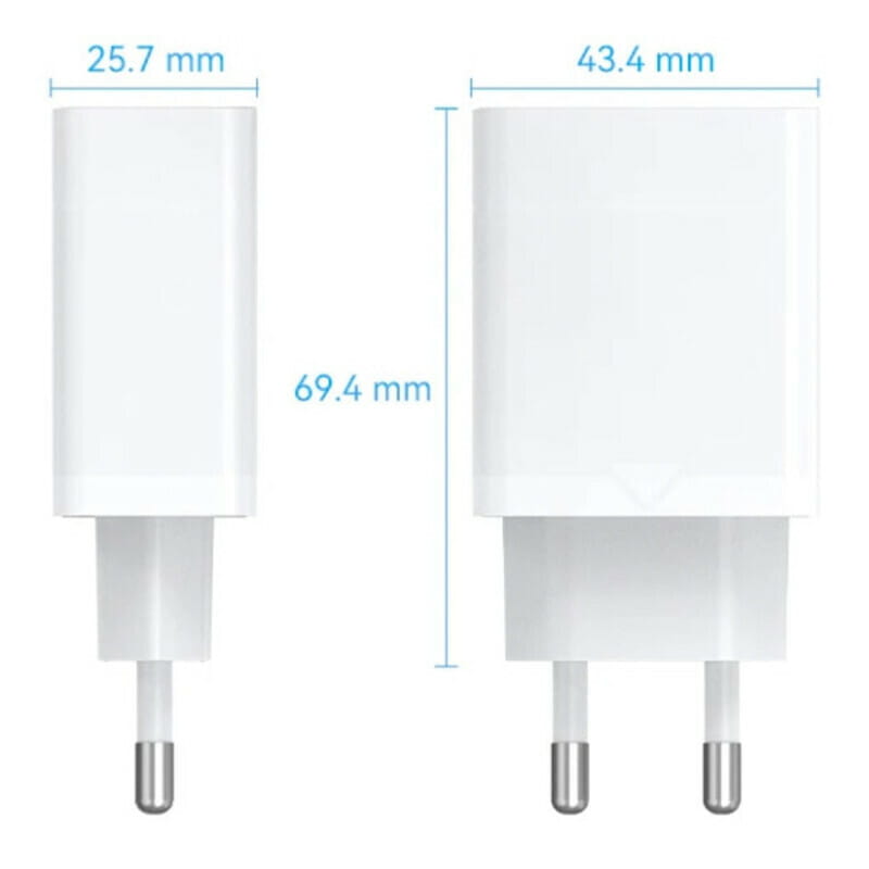 Мережевий зарядний пристрій Vention USB Type A + QC3.0 (18W), White (FABW0-EU)