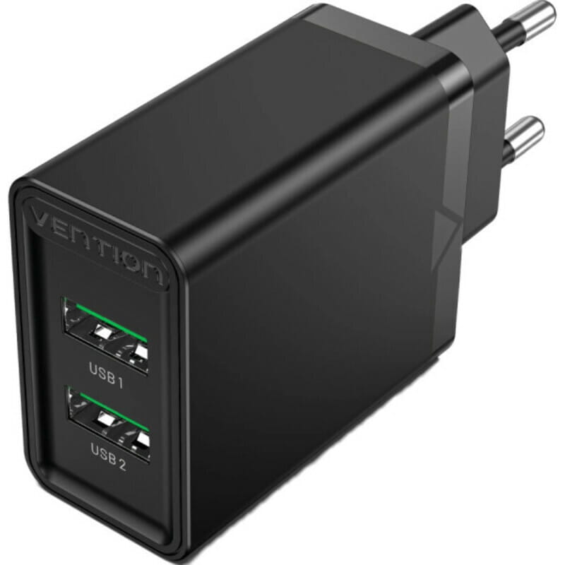 Сетевое зарядное устройство Vention USB Type A + QC3.0 (36W), Black (FBAB0-EU)