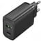 Фото - Сетевое зарядное устройство Vention USB Type A + QC3.0 USB-C + QC4.0 (38W), Black (FBIB0-EU) | click.ua