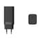 Фото - Мережевий зарядний пристрій Vention 2xUSB-C+USB-A PD3.0+QC4.0 + (65W), Black (FEDB0-EU) | click.ua