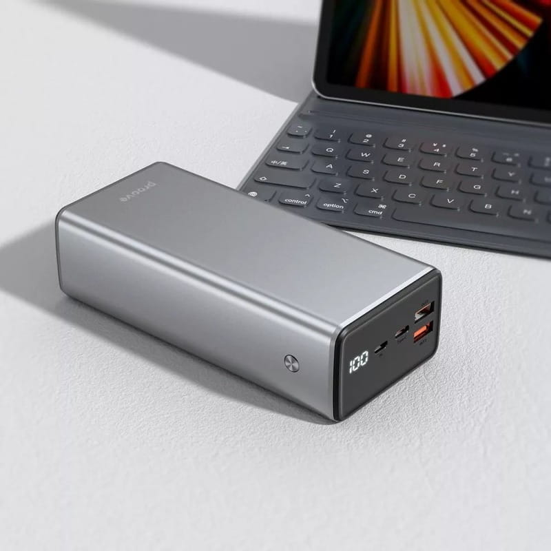 Универсальная мобильная батарея Proove Metalskin 65W 30000mAh Gray (PBM365210004)