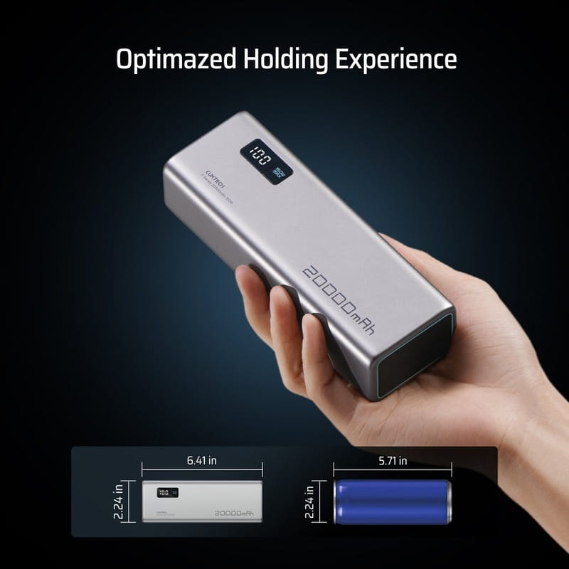 Універсальна мобільна батарея CUKTECH PB200P 20000mAh 150W 2C1A Gray