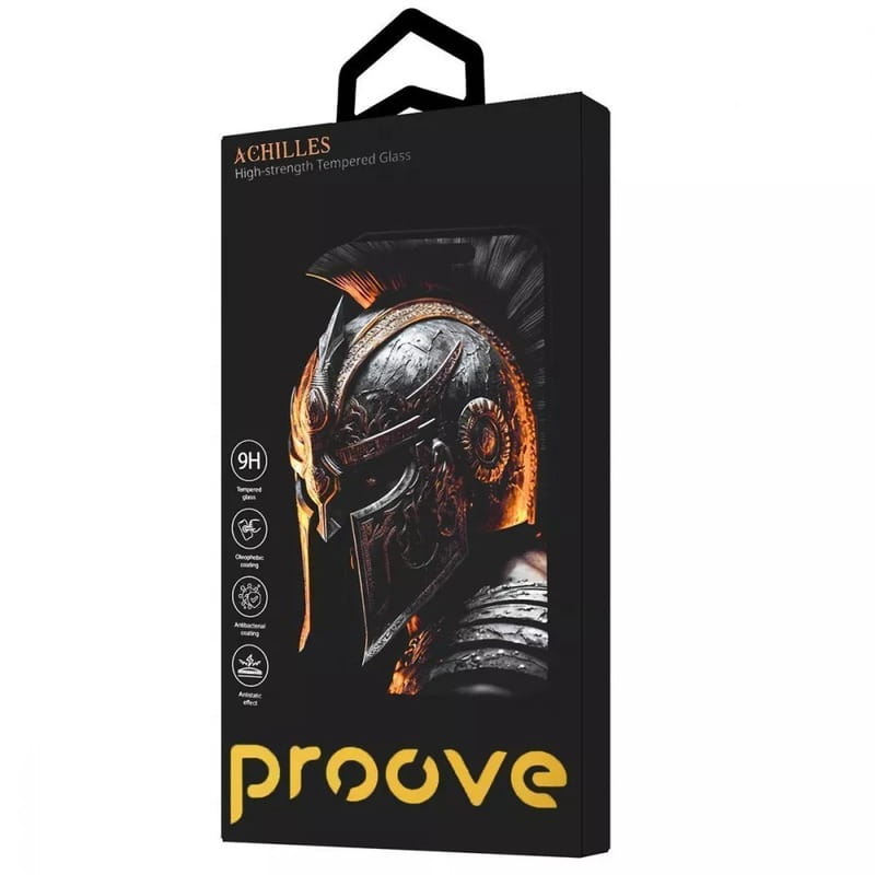 Защитное стекло Proove Achilles для Apple iPhone 14 Pro/15/16 Black (PGPAIP14P001)