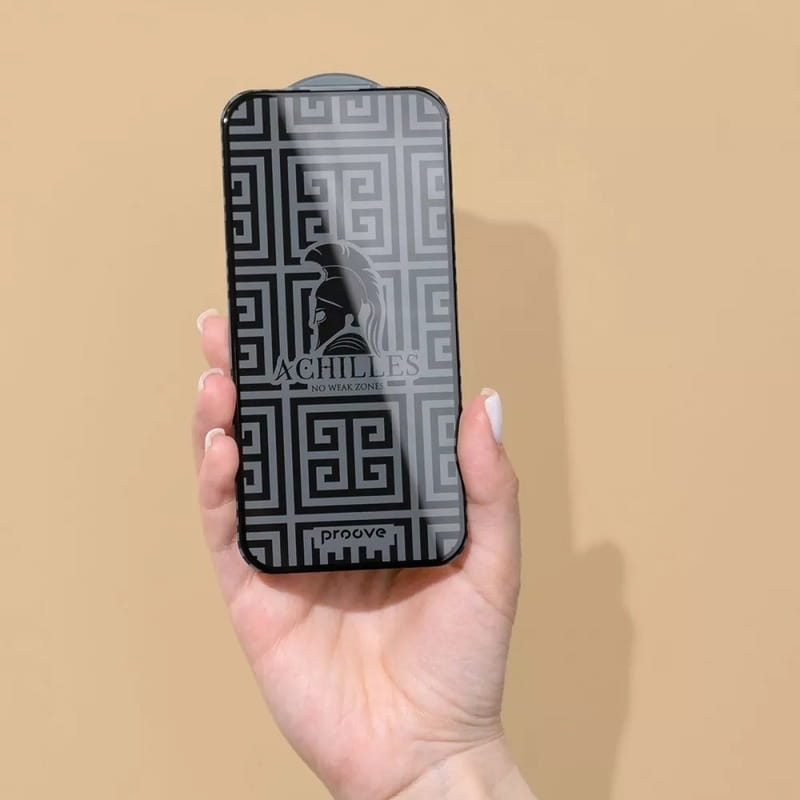 Защитное стекло Proove Achilles для Apple iPhone 16 Black (PGPAIP160001)