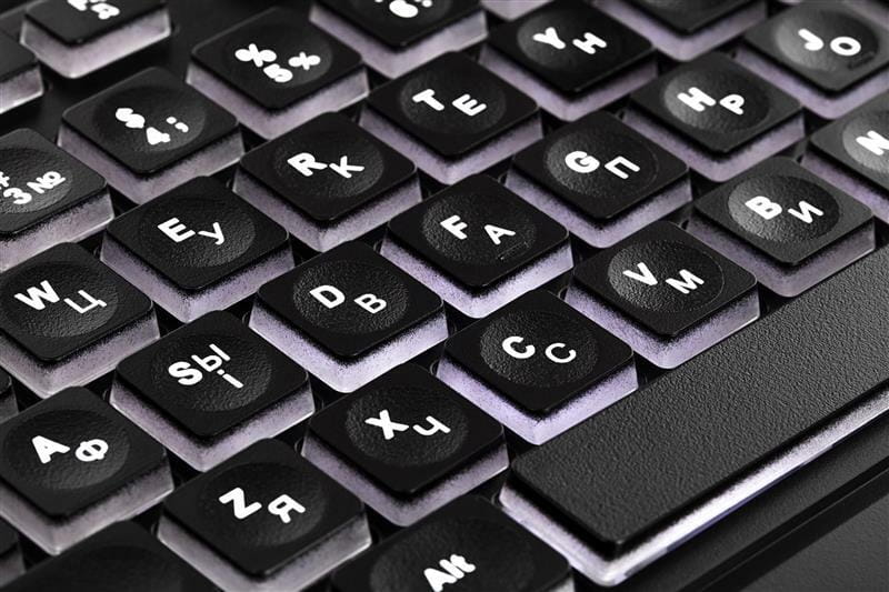 Клавиатура 2E KS120 White Backlight EN/UK Black (2E-KS120UB_UA)