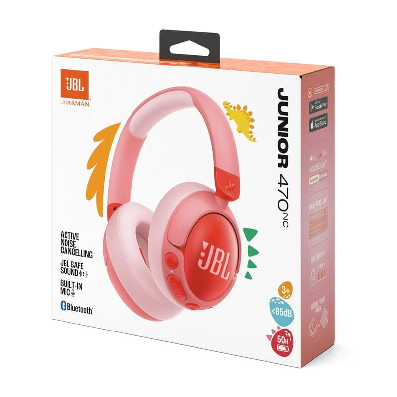 Bluetooth-гарнитура JBL Junior 470NC Pink (JBLJR470NCPIK)