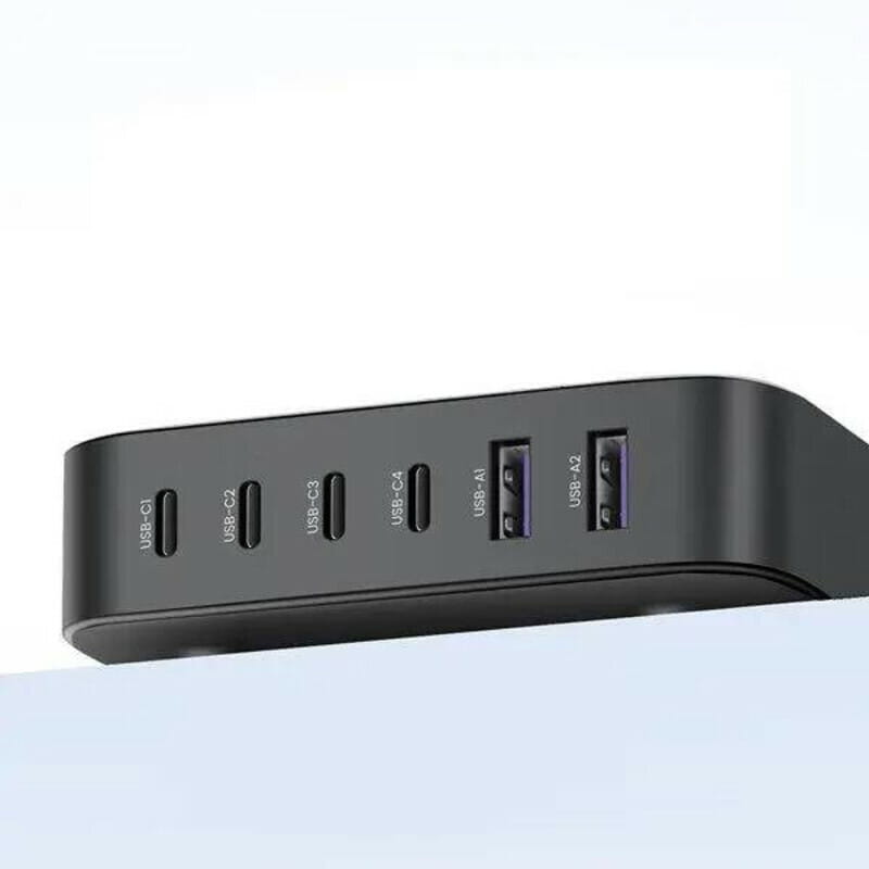 Зарядний пристрій Ugreen CD271 200W (4хUSB-C+2xUSB-A) Black (40914)