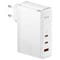 Фото - Мережевий зарядний пристрій Baseus GaN5 Pro (3USB, 5A) 140W White (CCGP100202) + кабель Type-C to Type-C | click.ua