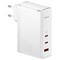 Фото - Сетевое зарядное устройство Baseus GaN5 Pro (3USB, 5A) 140W White (CCGP100202) + кабель Type-C to Type-C | click.ua