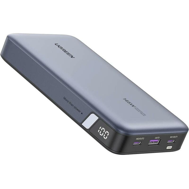 Универсальная мобильная батарея Ugreen PB205 25000mAh 145W Two-way PD 3.1 Gray (90597A)