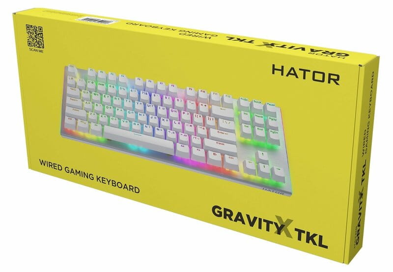 Клавиатура Hator Gravity X TKL Orange White (HTK551UA)