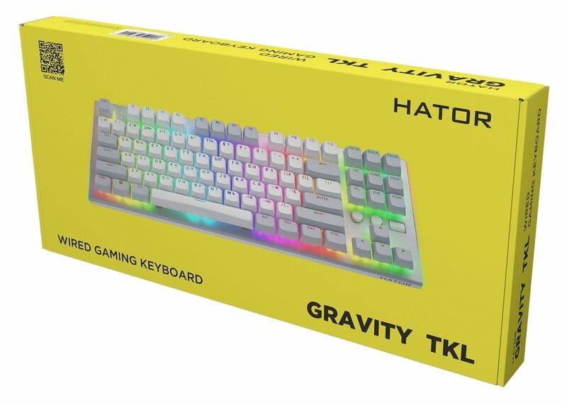 Клавиатура Hator Gravity TKL Orange White (HTK561UA)