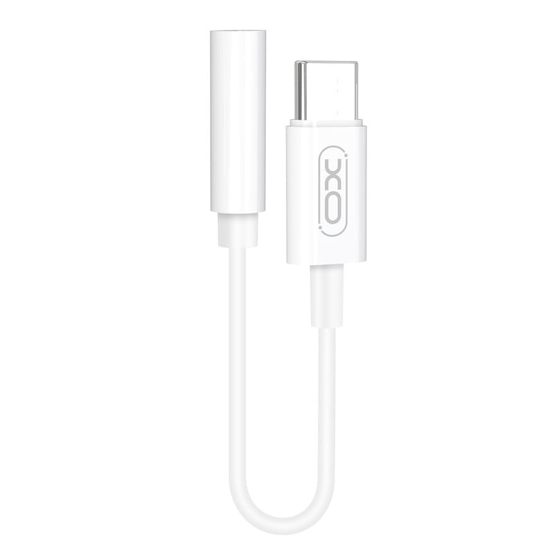 Адаптер XO NB-R161 USB Type-C - 3.5 мм (M/F), 0.14 м, White