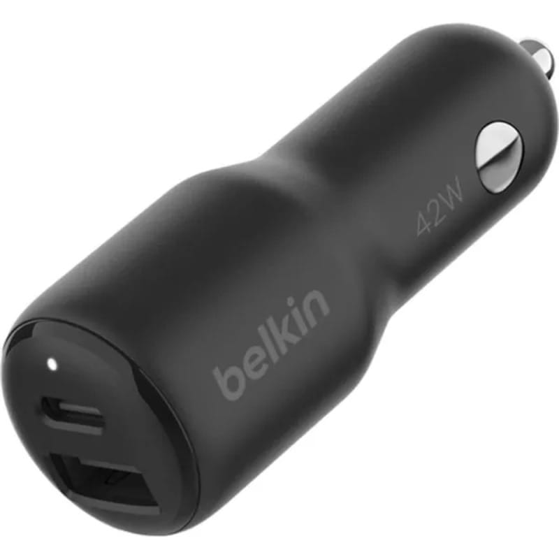 Автомобільний зарядний пристрій Belkin USB-A/USB-C 42W PD PPS Black (CCB005BTBK)