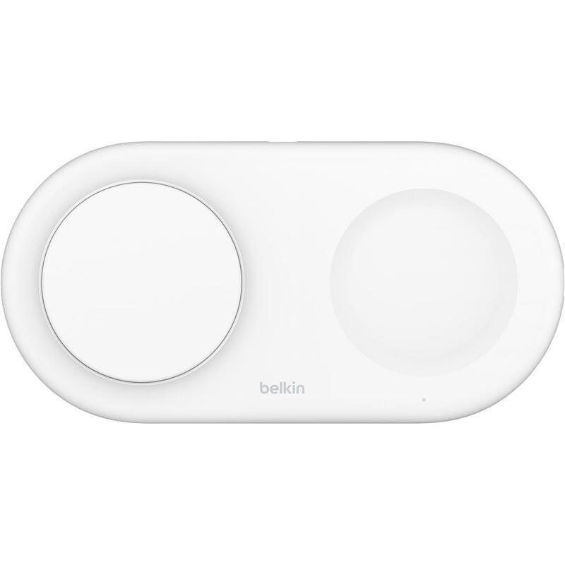 Беспроводное зарядное устройство Belkin 2в1 Pad Qi2 White (WIZ021VFWH)