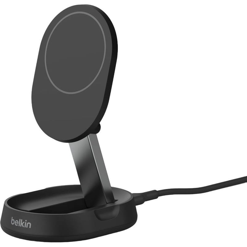 Беспроводное зарядное устройство Belkin Stand Magnetic Qi2 + adapter 15W Black (WIA008BTBK)