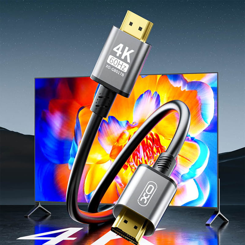 Кабель XO HDMI-HDMI V.2.0, 5 м Tranish (GB017B-HDMI.tranish)