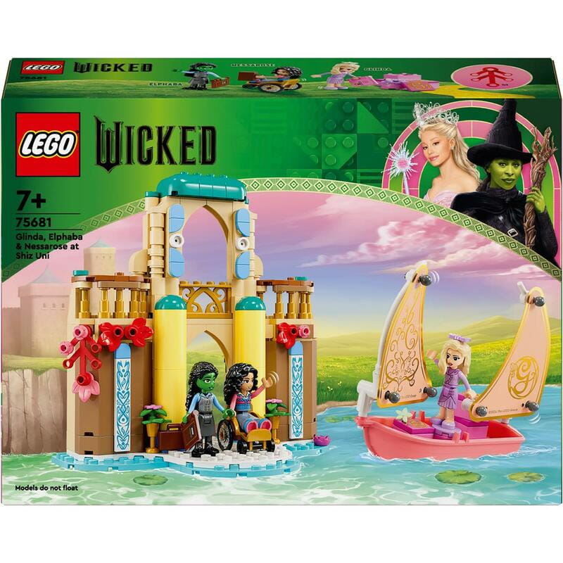 Конструктор LEGO Wicked Ґлінда, Ельфаба та Несароза в Університеті Шиз (75681)