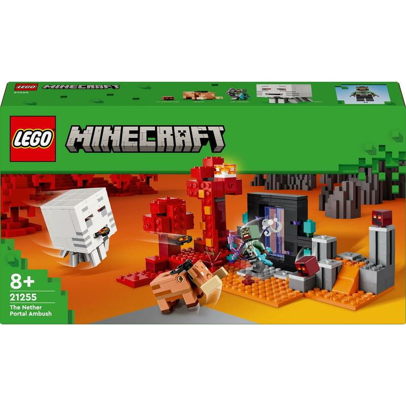 Конструктор LEGO Minecraft Засада у портала в Нижний мир (21255)