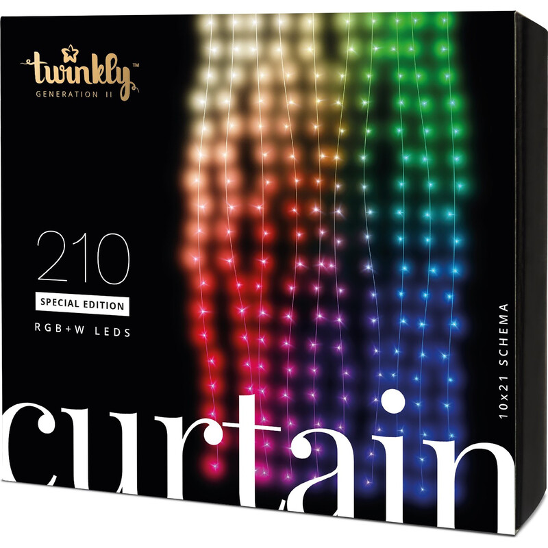 Smart LED гирлянда Twinkly Curtain Wall RGBW Gen II (TWW210SPP-TEU) 210LED, 2.1м, BT+WiFi