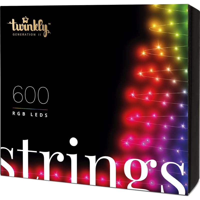 Smart LED гирлянда Twinkly Strings RGB Gen II (TWS600STP-BEU) 600LED, 48м, BT+WiFi