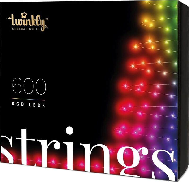 Smart LED гирлянда Twinkly Strings RGB Gen II (TWS600STP-BEU) 600LED, 48м, BT+WiFi